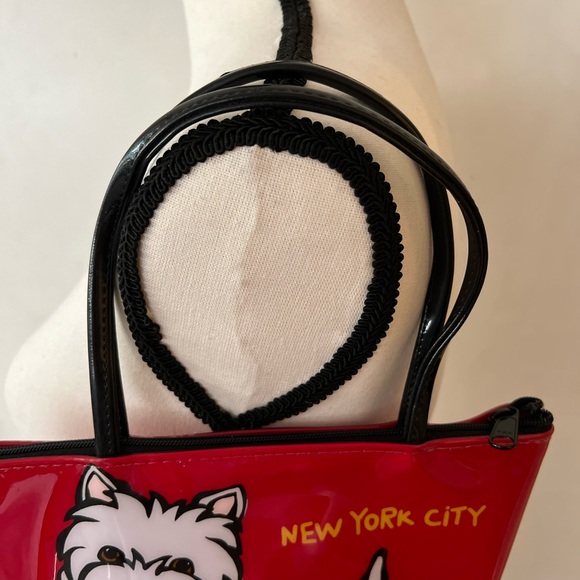 SOLD Marc Tetro New York City Westie Small zip top  Tote - Picture 2 of 7